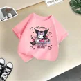 thumbnail image 3 of Camiseta de algodón de verano para niños de Kulomi, divertida camiseta de dibujos animados de Sanrio para niño y niña, camiseta informal de moda para bebé, ropa para niño, 3 of 5