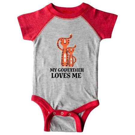 

Inktastic My Godfather Loves Me Gift for Godson Gift Baby Boy Bodysuit