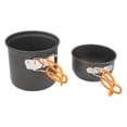 thumbnail image 4 of Ensemble de Cuisine de Camping, Kit de Cuisine de Randonnée Anti-Brûlure Portable Haute Résistance Inodore Forte Capacité de Charge pour Extérieur Poignée Orange, Poignée Verte, 4 of 8