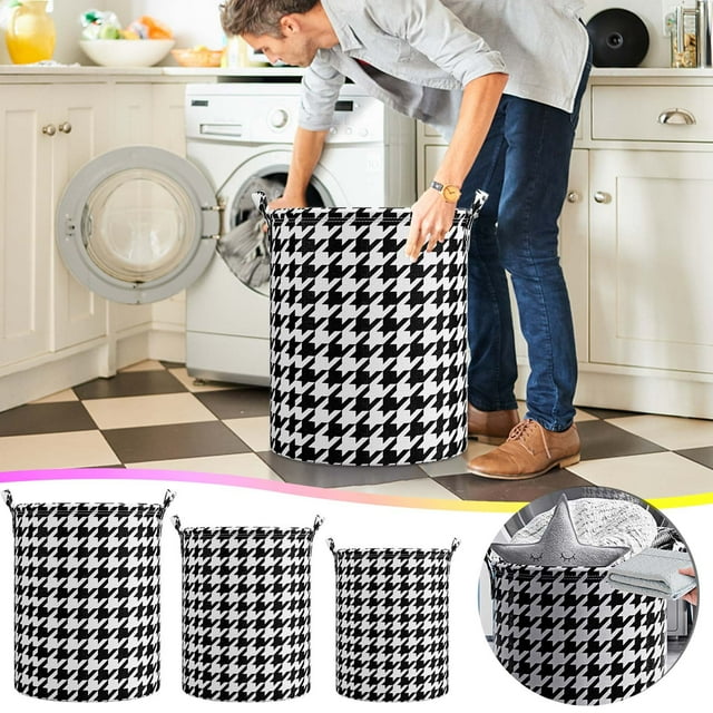 Foldable Laundry Basket,Space-Saving Storage Basket,Collapsible Clothing Organizer,Modern Utility Bin,Compact Cleaning Basket,Multi-Use Home Storage,Ideal for Bathroom,Bedroom,Living Room