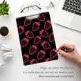 thumbnail image 5 of ALAZA Plastic Clipboard A4 Letter Size Decorative Clipboards for Students Women Men 9" x 12.5" Neon Strawberry, 5 of 6