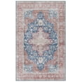 thumbnail image 3 of Safavieh Tucson Nazca Oriental Machine Washable Area Rug, Navy/Rust, 3' x 5', 3 of 15