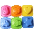 thumbnail image 1 of 6 piezas de moldes para huevos hervidos con dibujos animados, molde para arroz, sushi, huevo en forma de corazón con forma de pez, herramienta para decorar pasteles con fondant (6 piezas), 1 of 7