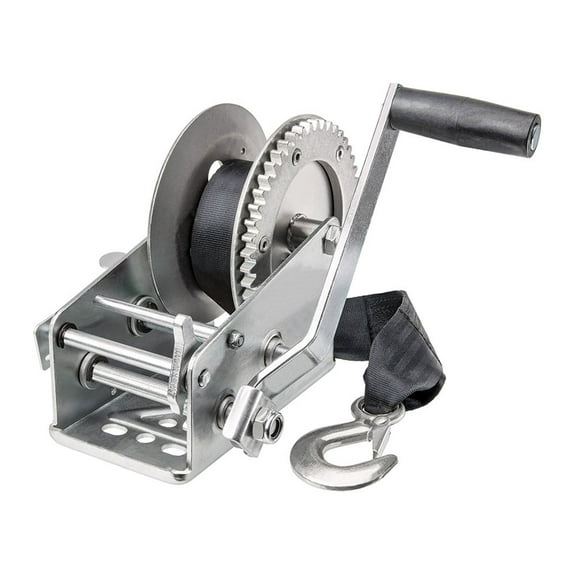 Reese 7017000 20 Foot Hook Strap Zinc Plated Carbon Steel Marine Ratchet Winch