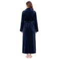 thumbnail image 3 of AMITOFO Plush Robes for Women Soft Warm Fleece Bathrobe Ladies Long Comfy Spa Bath Robe Housecoat, 3 of 9