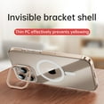 thumbnail image 3 of Transparent Magnetic Case for Apple iPhone 16 Pro Max, Camera Lens Kickstand Compatible with Magsafe Shockproof Slim Fit Luxury Back Cover Clear Phone Case for iPhone 16 Pro Max, Clear, 3 of 7