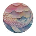 thumbnail image 2 of JEUXUS  Blue and Pink Round Tablecloth Reusable Circle Table Cover Washable Circle Table Cloth for Kitchen Dining Room Picnic Patio Wedding Party, 2 of 7