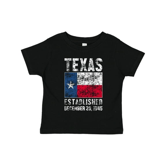 Inktastic Established December 29, 1845 Texas Flag Boys or Girls Toddler T-Shirt