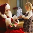 thumbnail image 7 of Iumwxz Festive Christmas Drawstring Gift Bags with Premium Aluminum Foil Material for Holiday Wrapping Party Decorations and Treats 29x43cm Size Sturdy Reusable, 7 of 7