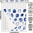 thumbnail image 4 of CNKOO Hookless Shower Curtain with Snap Liner  Inked Shellfish Theme Home Decor Hotel Shower Curtain and Liner Set  Watercolor See-Through Shower Curtain with Window  Double Layers  Washa, 4 of 7