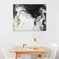 thumbnail image 3 of JEUXUS  Canvas Wall Art Black And White Marble Ink Style Canvas Print Artwork Modern Art Wall Art Paintings Framed Ready to Hang for Living Room Dinning Room Bedroom Bathroom Home Decor, 3 of 5