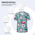 thumbnail image 3 of Uemuo Swimming Bulldog Print Mens Polo Shirts Baseball T-shirt Performance Short Sleeve Golf Shirt Moisture Wicking Athletic Casual Collared T-Shirt-3X-Large, 3 of 7