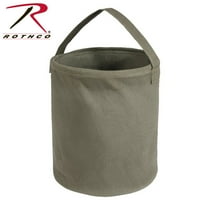 Rothco Canvas Water Bucket,Olive Drab,L
