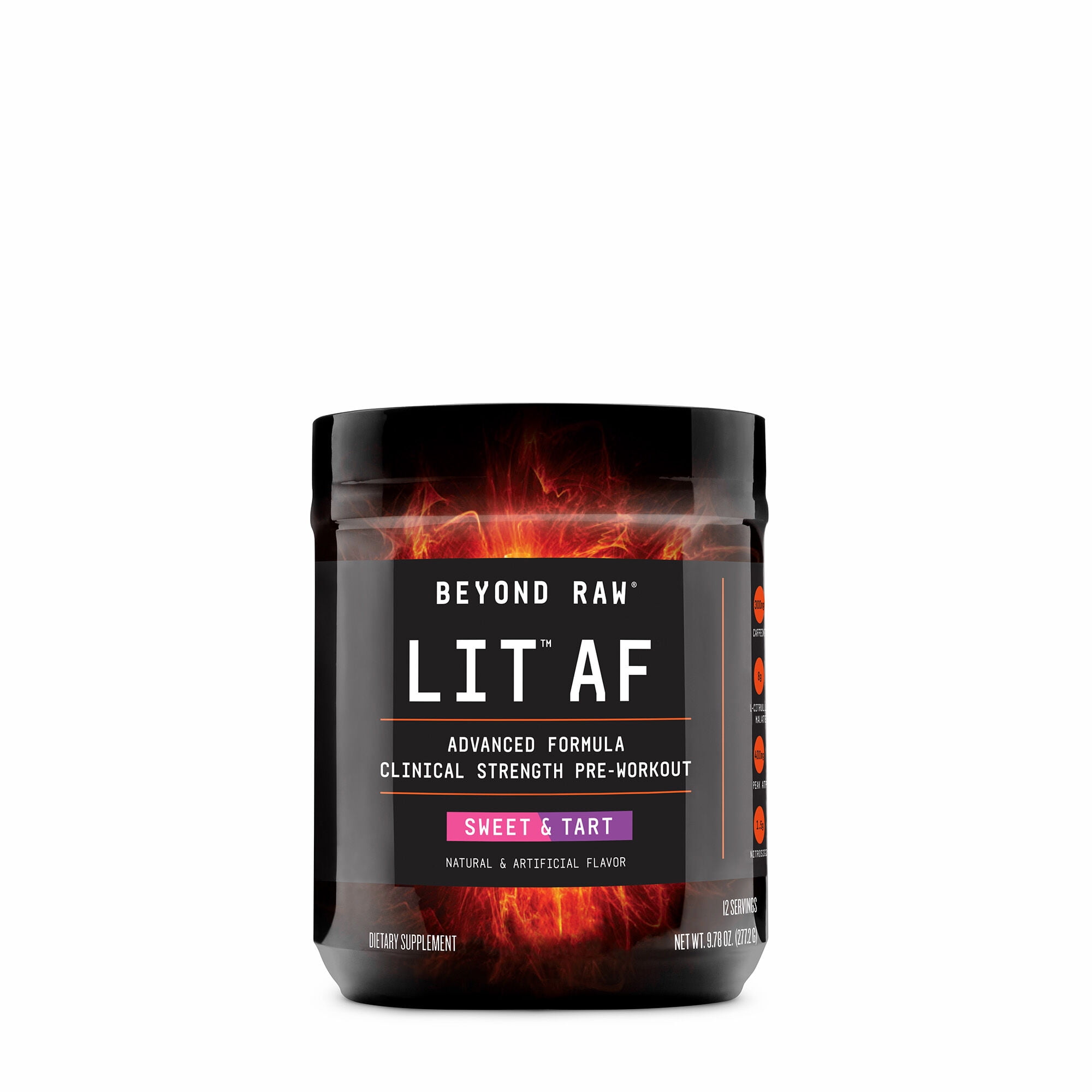 Beyond Raw LIT AF Pre-Workout - Sweet & Tart(12 Servings)