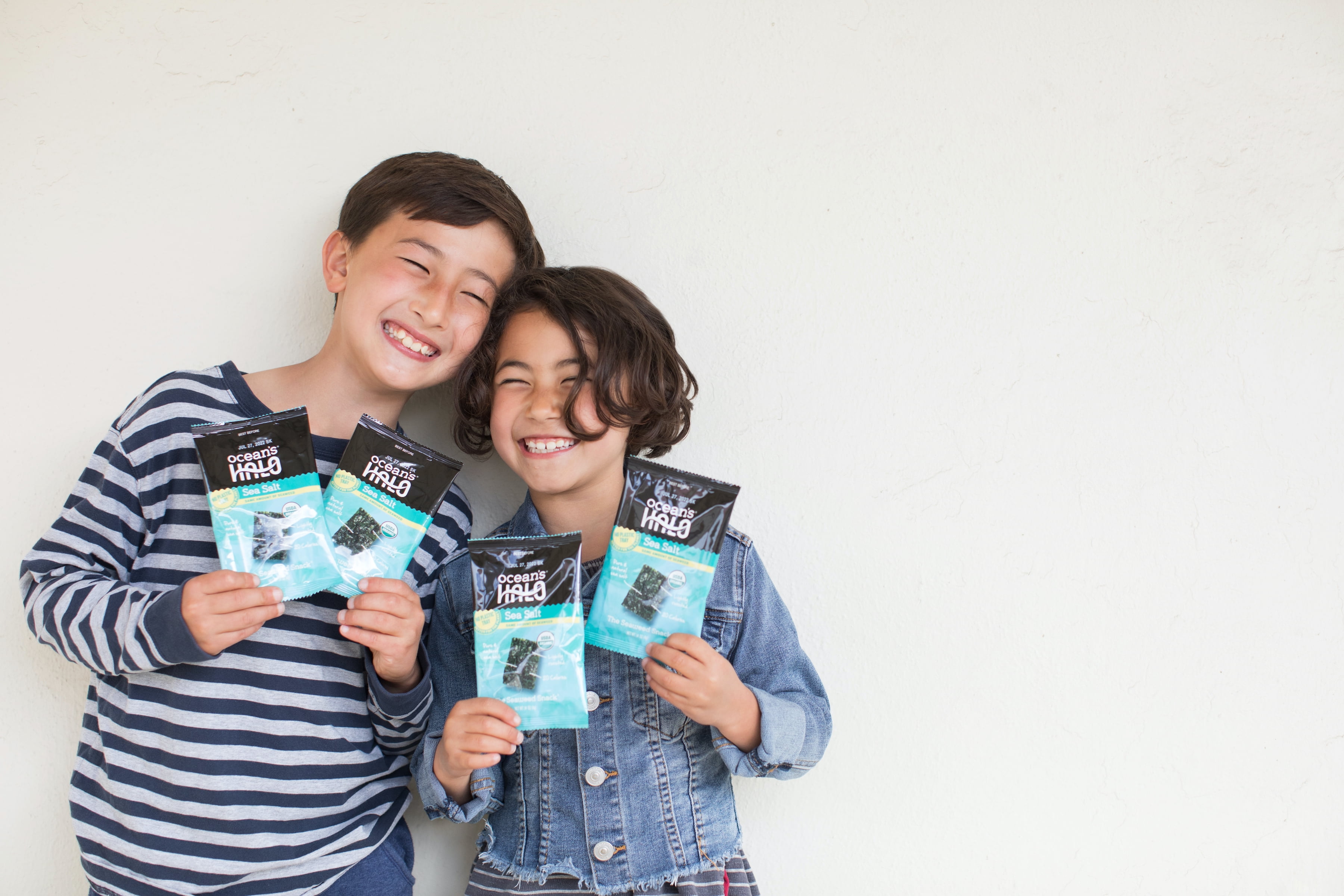 Ocean's Halo Organic 5-pack Sea Salt Seaweed Snack, Trayless Crispy Nori Snack, 4g Each