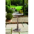 thumbnail image 2 of Westcharm 28 Inch Lightweight Poly Resin Outdoor Birdbath for Outside with Decoration Pedestal Base Stand - Antique Bronze (No bird included on the water bowl), 2 of 9