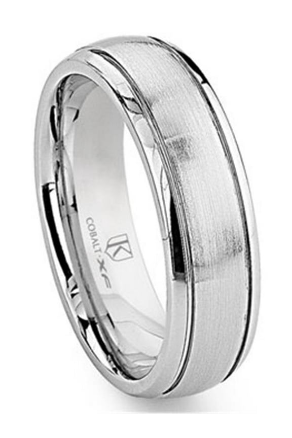 Cobalt Xf Chrome 6MM Newport Dome Wedding Band Ring Sz 14.0