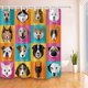 thumbnail image 1 of Cortina de Baño de tela de poliéster ABPHQTO Varios perros de países 160x180 cm, 1 of 1