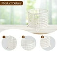 thumbnail image 6 of CoudarTitie Round Metal Wire Basket 5.91x5.31" Container Versatile Drain Basket Mesh Storage White, 6 of 9