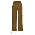 thumbnail image 3 of Patlollav Womens Pants with Pockets Loose Casual Pants Dressy Lightweight Ladies Baggy Cargo Pants for Hiking, 3 of 6