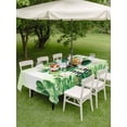 thumbnail image 3 of St. Patrick's Day Outdoor Tablecloth - 60x102 Inch Rectangle Dining Table Cover, Lucky Shamrock Hat Ladybirds Daisy Ombre Green Waterproof Outdoor Table Cloth with Umbrella Hole & Zipper for Patio, 3 of 7