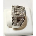 thumbnail image 2 of Silver & Stone Jewels 3.00 Ct Round Cut Cubic Zirconia Men Pinky Band Ring In 14K White Gold Plated, 2 of 4
