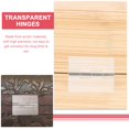 thumbnail image 2 of HLONK 5 Pcs Self-adhesive Hinge Cabinet Stackable Door Hinges for Doors, 2 of 8