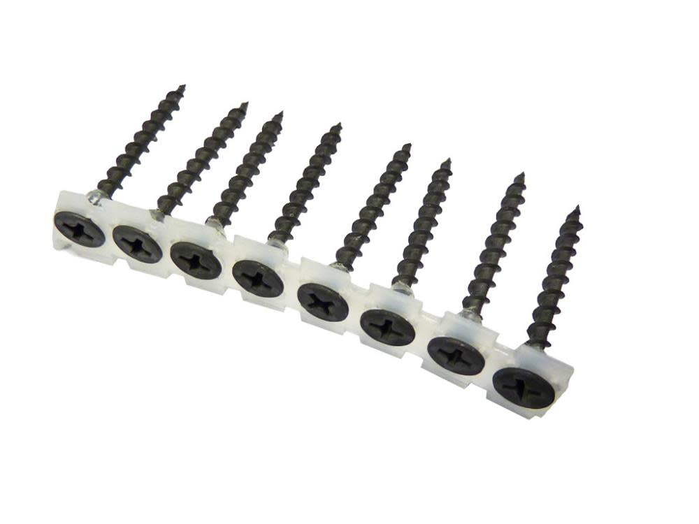 plasterboard screws sharp point all sizes collated Black course drywall screws 