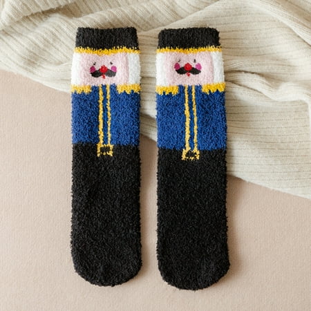 

Women Christmas Vintage Cotton Fashion Coral Velvet Sock Comfortable Socks