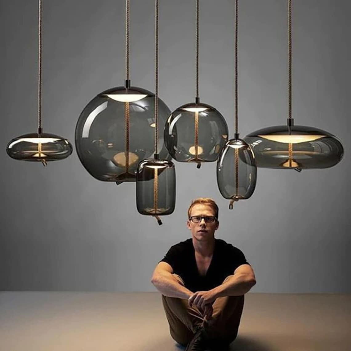 scandinavian glass pendant lights