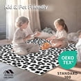 thumbnail image 4 of ODIKA 5'x7' Machine Washable Non-Slip Area Rug, Modern Black and Cow Print High Traffic Rug, Black, 309867, 4 of 5