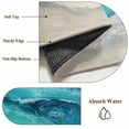 thumbnail image 6 of Rectangle Rug 3x5Ft Marine Coastal Wave Turquoise Ombre Soft Indoor Throw Rugs Carpets for Living Dining Bedroom Kids Room Non-Slip Playroom Crawl Rug Floor Mats Abstract Ocean Sea Shore, 6 of 9