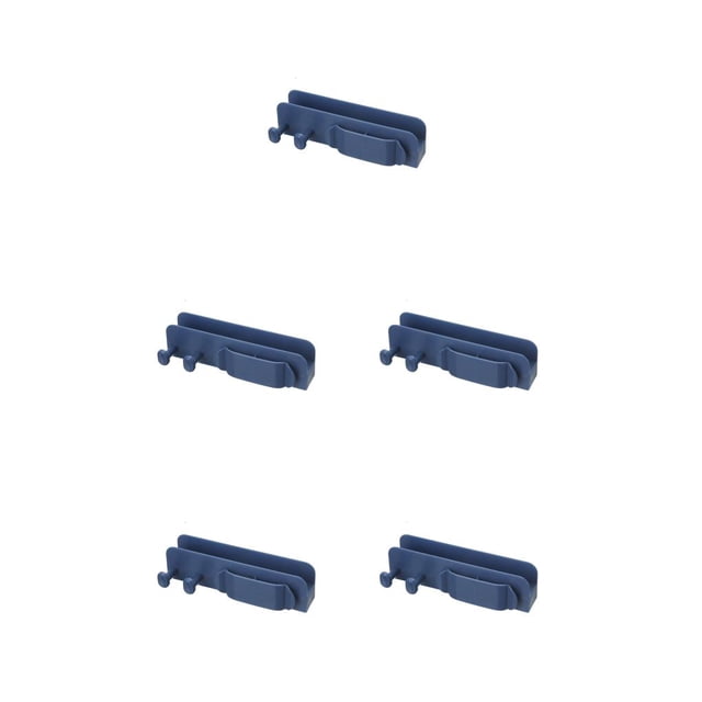Clips para Sujetar Cables Injueey Organización de Plástico Rojo Amarillo Gris Azul