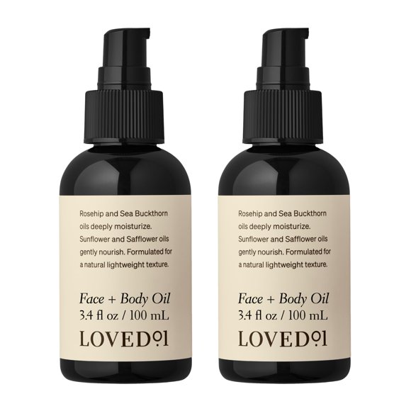 Aceite facial y corporal Loved01 John Legend Skincare 100 ml x2