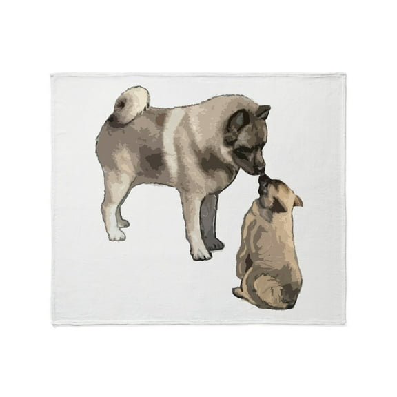 CafePress - Norwegian Elkhound Mother Throw Blanket - Soft Fleece Throw Blanket, 50"x60" for All Ages