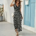 thumbnail image 5 of Leopard Print Pattern Sleeveless Dress Female Clothing Dress Women Summer 2025 Dress, 5 of 6