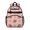 Football and Rugby Pink Pattern, variant on Football and Tennisball White Pattern Cute School Backpack Bag for School with Padded Back and Adjustable Shoulder Straps 15.25"x11.5"x5.25"