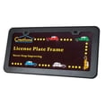thumbnail image 3 of 2PCs Creathome Stainless Steel License Plate Frames with Matt Black Color, 3 of 9