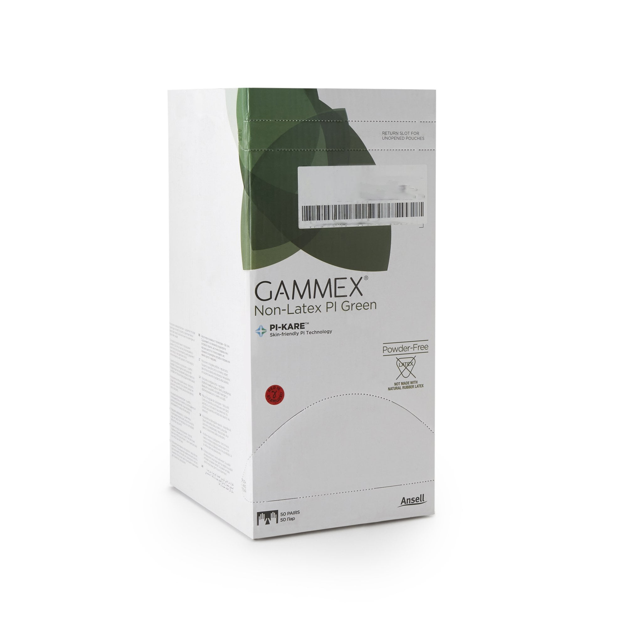 GAMMEX Non-Latex PI Green Disposable Sterile Polyisoprene Surgical