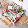 thumbnail image 2 of Pioneer Flower Floral Print Pattern Square Tablecloth,Waterproof Square Table Cover,Wipeable Spillproof Washable Table Cover for Home Kitchen Party Decor 42"X42"(107x107cm), 2 of 6