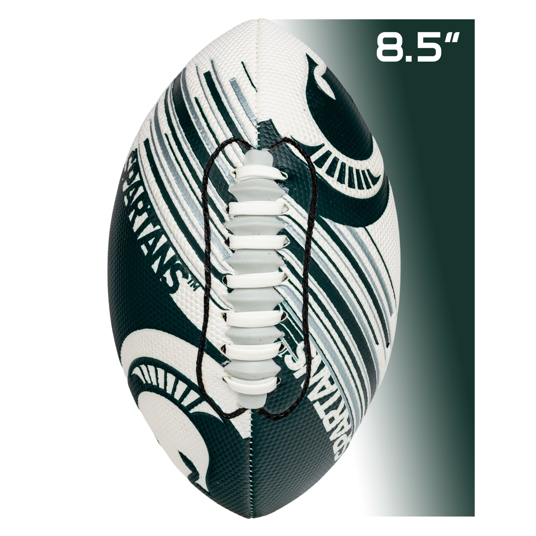 NCAA Michigan State Football - Youth Mini Football - 8.5" Football- SPACELACE Easy Grip Texture- Perfect for Kids !