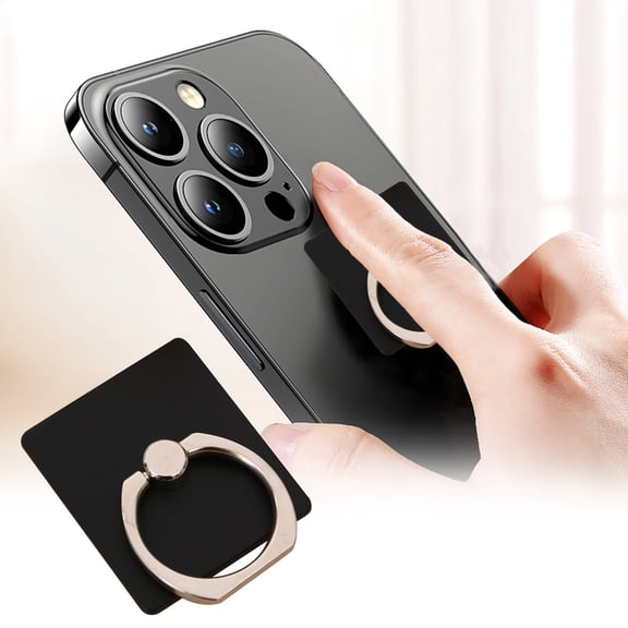 EcoNest Cell Phone Ring Holder Stand Transparent Phone Ring Holder Clear Universal 360 Rotation Finger Grip Ring Kickstand Compatible Various Mobile Phones