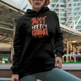 thumbnail image 2 of Just Keep Going, Motivational Quote, Black Hooded Sweatshirt or Hoodie, 2XL, 2 of 5