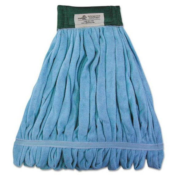 BWK Microfiber Looped-End Wet Mop Heads- Medium Blue
