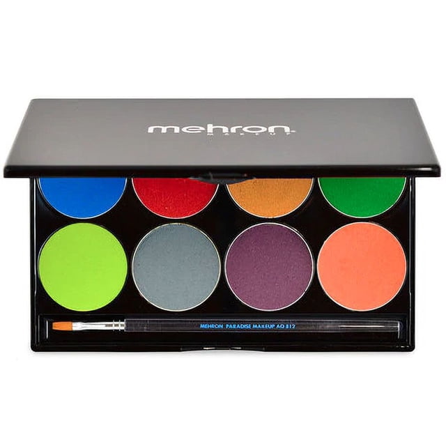 Paleta de maquillaje Mehron Paradise AQ 8 Color Tropical