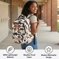 thumbnail image 6 of KEIAHUAN Cow Camo Bow Girls Backpack, Weather Resistant Wearproof Student Daypack Large Capacity 17 Inch Fits 14 Inch Laptop, Perfect Birthday Present Choice for Boys Kids All School Grades, 6 of 7