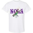 thumbnail image 3 of Inktastic Nola Mardi Gras Crayfish in Purple T-Shirt, 3 of 5