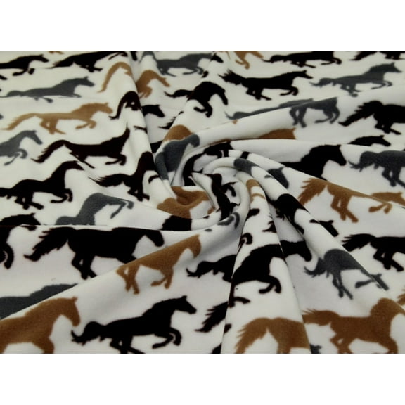 Minerva Polar Fleece Fabric Ivory - per yard