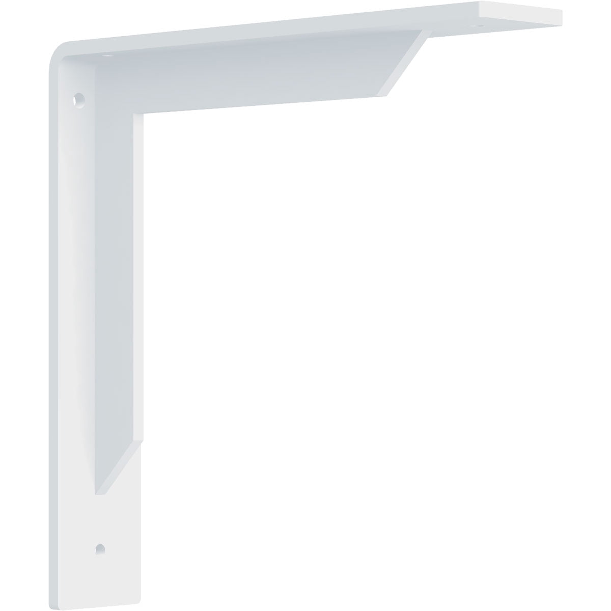 Photo 1 of 2W x 10D x 10H Stockport Steel Bracket, White Primer