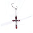 thumbnail image 4 of Saint Keychain With Christ Jesus Cross Pendant Key Ring Accessory For Baptismal Party Gift, 4 of 6